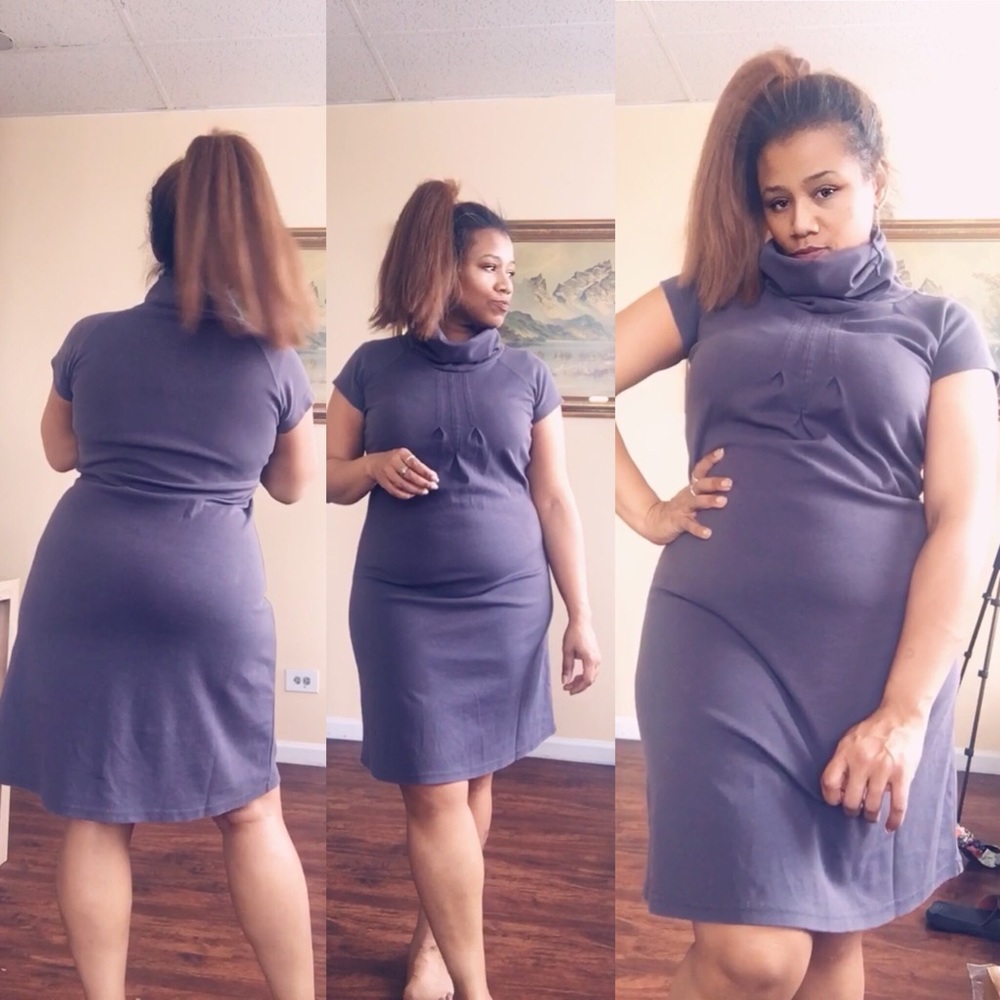 Gramicci cow neck dress